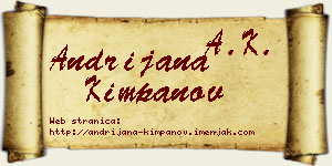 Andrijana Kimpanov vizit kartica
